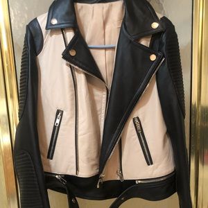 Leather fashion jacket